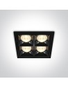 One Light decorative LED recessed Stivos 50406B/B/W.