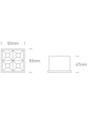 One Light ozdobny wpust LED Stivos 50406B/B/W - produkt 2