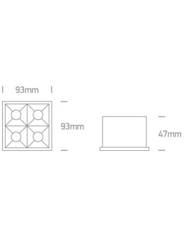 One Light ozdobny wpust LED Stivos 50406B/B/W - produkt 2
