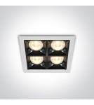 Flush-mounted lamps - pendants - One Light decorative LED recessed Stivos 50406B/W/W. - product 1