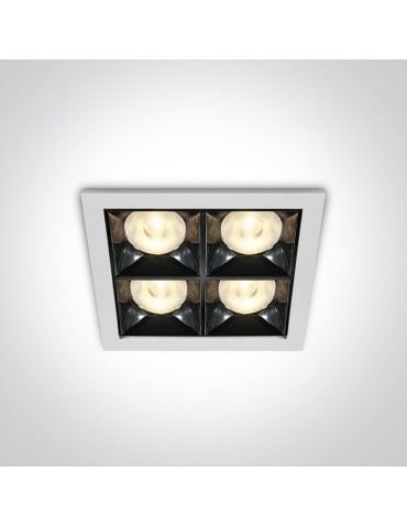 One Light decorative LED recessed Stivos 50406B/W/W.