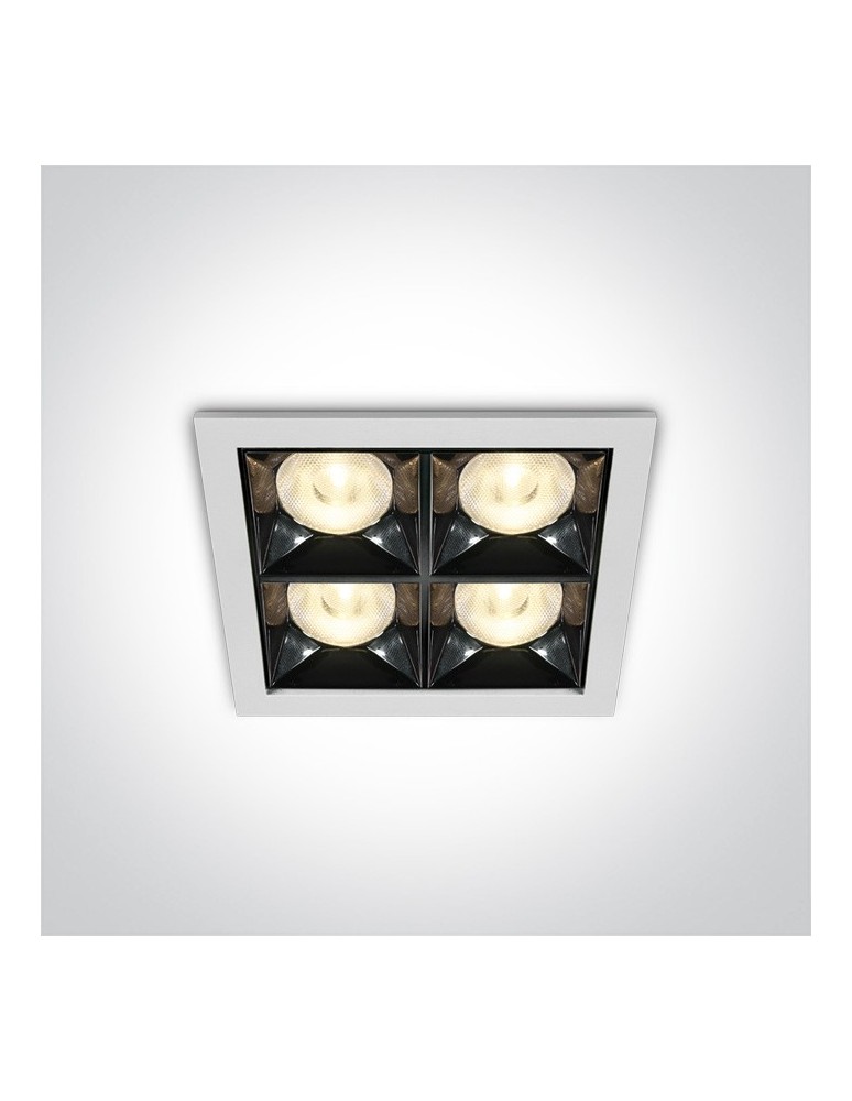Flush-mounted lamps - pendants - One Light decorative LED recessed Stivos 50406B/W/W. - product kolory-swiatla.pl 1