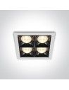 One Light decorative LED recessed Stivos 50406B/W/W.
