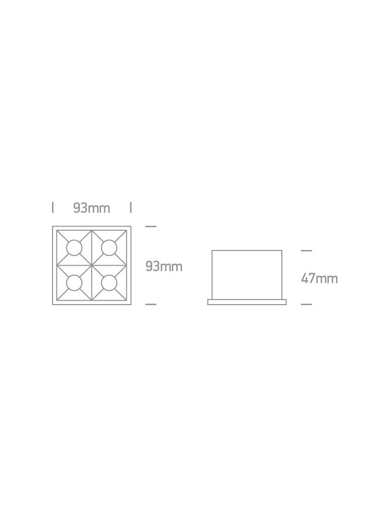 Flush-mounted lamps - pendants - One Light decorative LED recessed Stivos 50406B/W/W. - product kolory-swiatla.pl 2