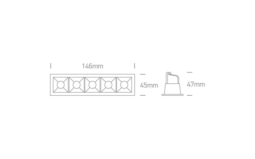 One Light lampy LED szereg Merihas 5 50502B/B/W