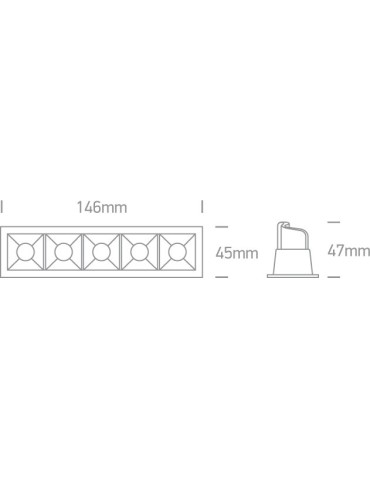 One Light lampy LED szereg Merihas 5 50502B/W/W - produkt 2