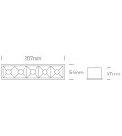 Flush-mounted lamps - pendants - One Light an array of LED lamps Avgi 50506B/B/W - product 2