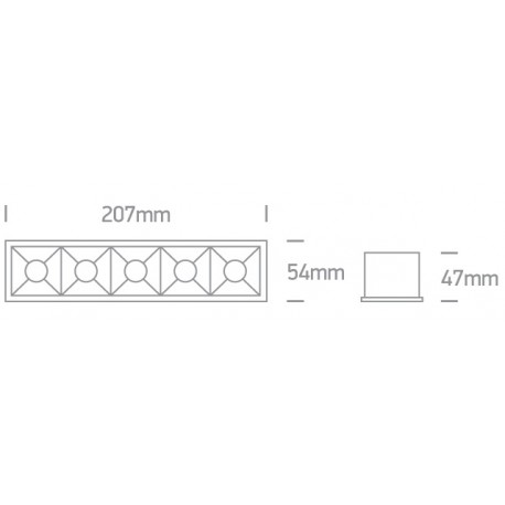 One Light szereg lamp LED Avgi 50506B/B/W