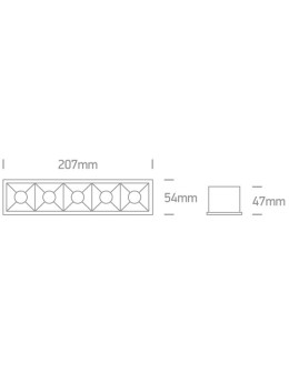One Light an array of LED lamps Avgi 50506B/B/W - product 2