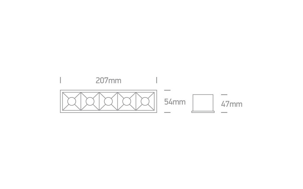 One Light szereg lamp LED Avgi 50506B/B/W