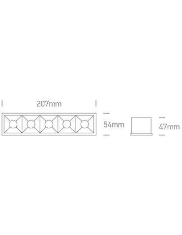 One Light an array of LED lamps Avgi 50506B/W/W. - product 2
