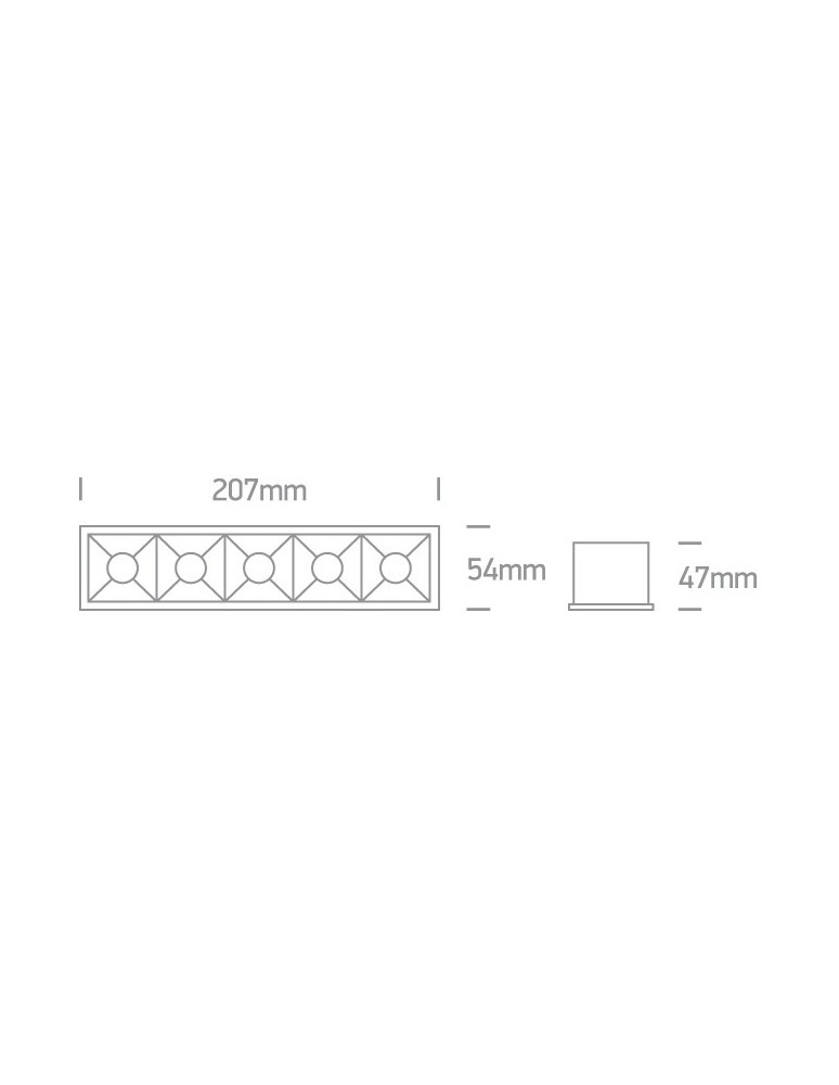 Flush-mounted lamps - pendants - One Light an array of LED lamps Avgi 50506B/W/W. - product kolory-swiatla.pl 2