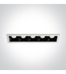Flush-mounted lamps - pendants - One Light array of LED Abram 4 lamps 50507B/W/W - product 1