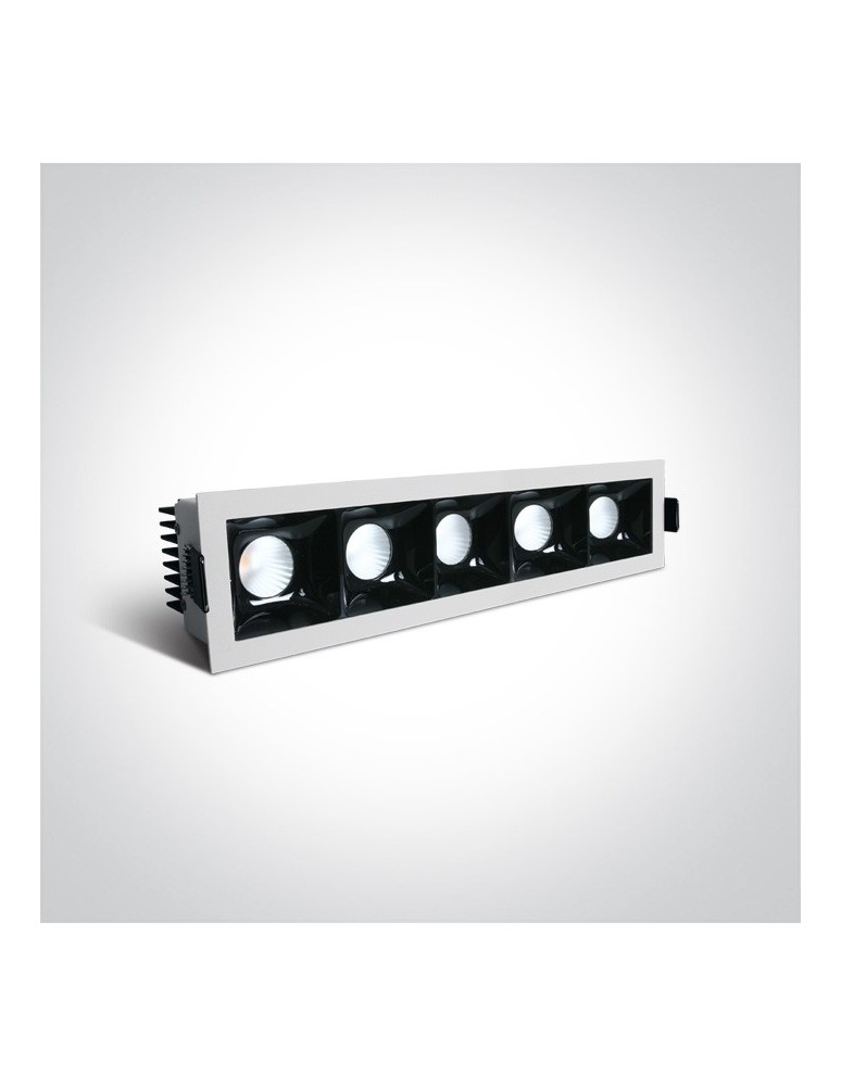 Flush-mounted lamps - pendants - One Light array of LED Abram 4 lamps 50507B/W/W - product kolory-swiatla.pl 2