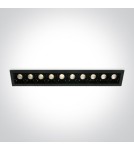 Flush-mounted lamps - pendants - One Light array of LED Merihas 10 50902B/B/W lamps - product 1