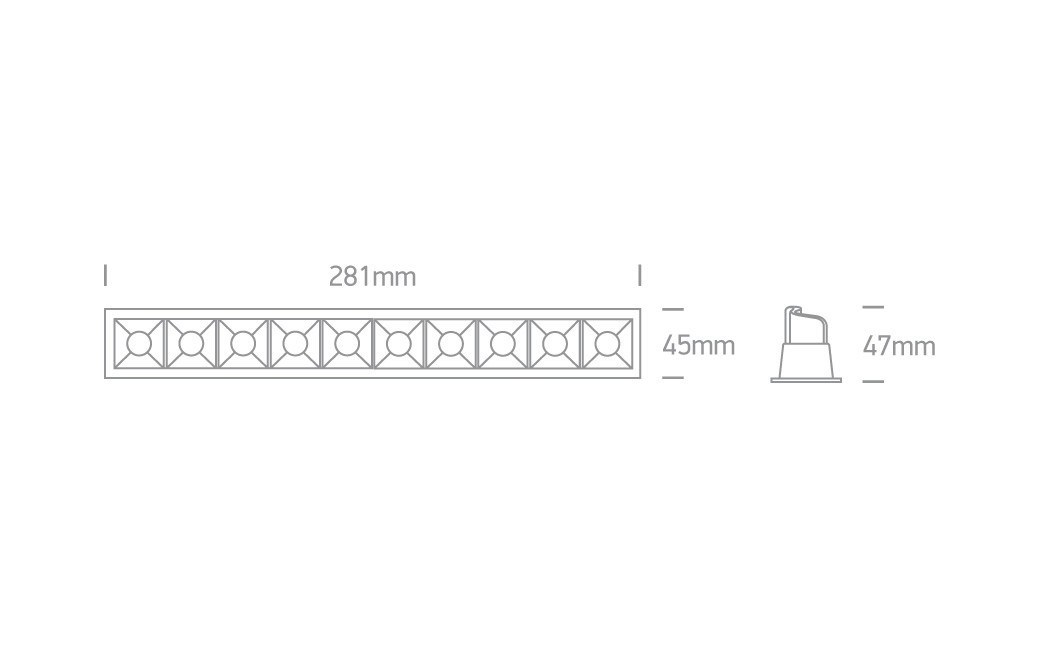 One Light szereg lamp LED Merihas 10 50902B/B/W