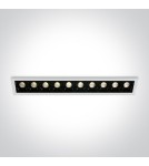 Flush-mounted lamps - pendants - One Light array of LED Merihas 10 50902B/W/W lamps - product 1