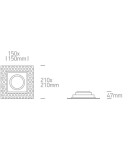 Frameless flush-mounted lamps - trimless - One Light LED recessed white Limani 51110ATR/W - product 3