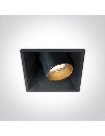 One Light black adjustable LED recessed Skiti 51111C/B/W.