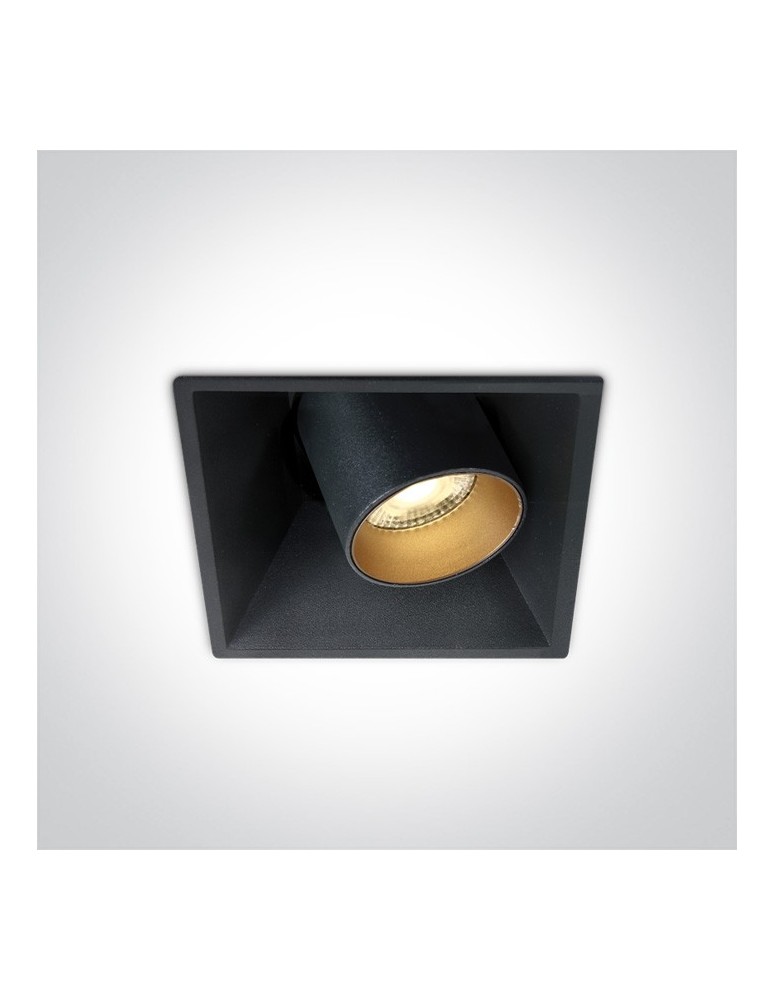 Flush-mounted lamps - pendants - One Light black adjustable LED recessed Skiti 51111C/B/W. - product kolory-swiatla.pl 1