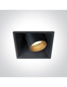 One Light czarny regulowany wpust LED Skiti 51111C/B/W