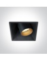 One Light czarny regulowany wpust LED Skiti 51111C/B/W