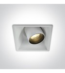 Flush-mounted lamps - pendants - One Light white adjustable LED recessed Skiti 51111C/W/W - product 1