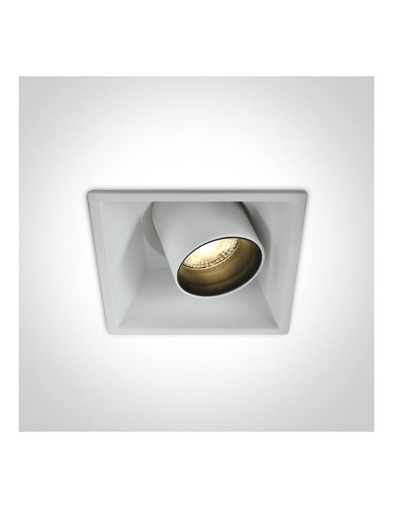 Flush-mounted lamps - pendants - One Light white adjustable LED recessed Skiti 51111C/W/W - product kolory-swiatla.pl 1