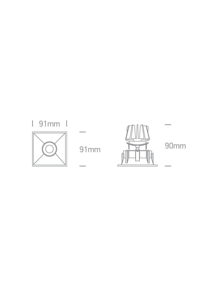 Flush-mounted lamps - pendants - One Light white adjustable LED recessed Skiti 51111C/W/W - product kolory-swiatla.pl 3
