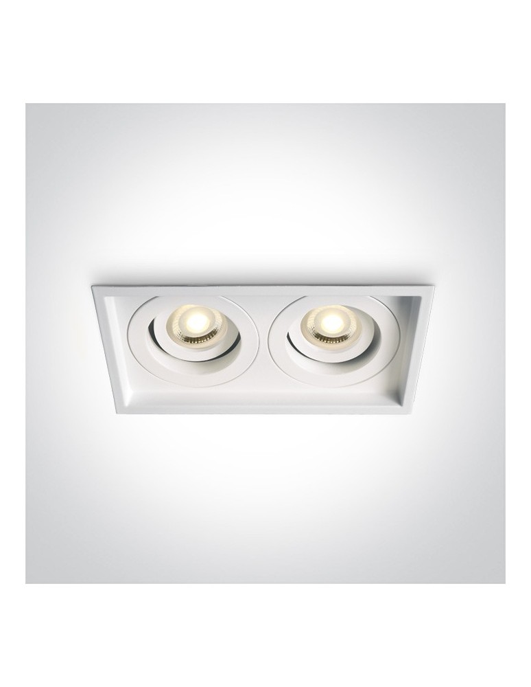 Flush-mounted lamps - pendants - One Light white double lamp Filoteia 2 51205N/W - product kolory-swiatla.pl 1