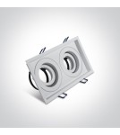 Flush-mounted lamps - pendants - One Light white double lamp Filoteia 2 51205N/W - product 2