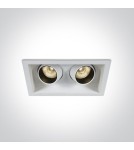 Flush-mounted lamps - pendants - One Light dual LED lamp Proti 51206M/W/W - product 1