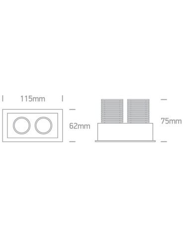 One Light dual LED lamp Proti 51206M/W/W - product 2