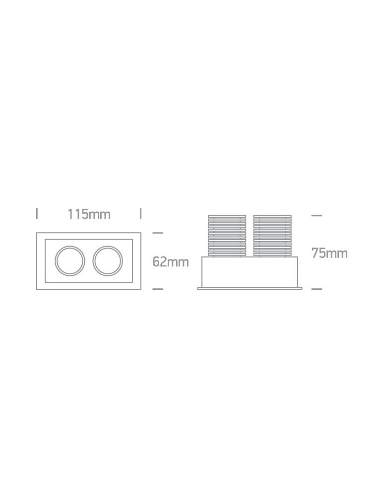 Flush-mounted lamps - pendants - One Light dual LED lamp Proti 51206M/W/W - product kolory-swiatla.pl 2