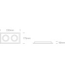 Flush-mounted lamps - pendants - One Light double store light Stomio 2 51210N/W - product 4