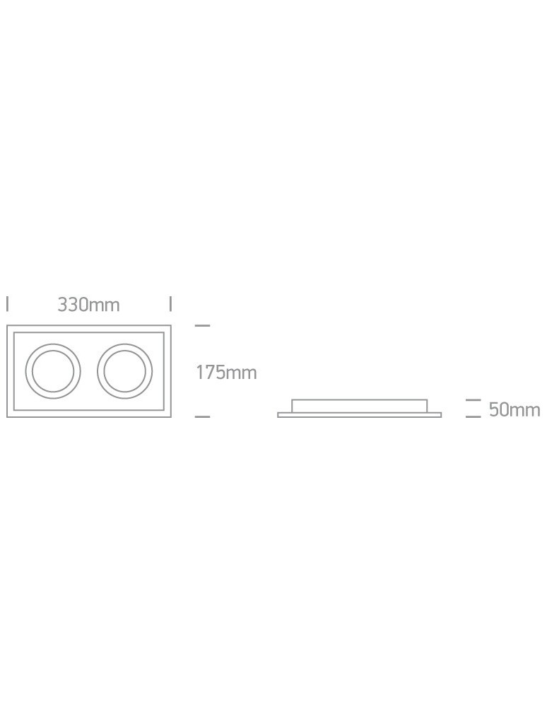 Flush-mounted lamps - pendants - One Light double store light Stomio 2 51210N/W - product kolory-swiatla.pl 4