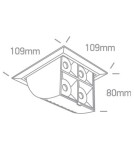 Recessed ceiling spotlights - One Light pull-out LED lamp black Namata 51406B/B/W - product 2