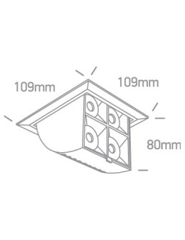 One Light wysuwana lampa LED czarna Namata 51406B/B/W - produkt 2