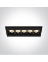 One Light LED recessed x5 Rodi 51506B/B/W