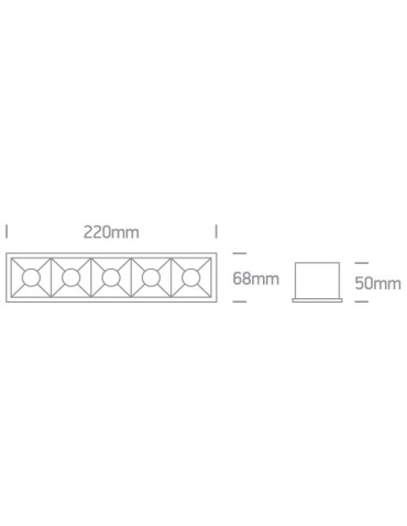One Light LED recessed x5 Rodi 51506B/B/W - product 2