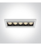 Flush-mounted lamps - pendants - One Light LED recessed x5 Rodi 51506B/W/W - product 1