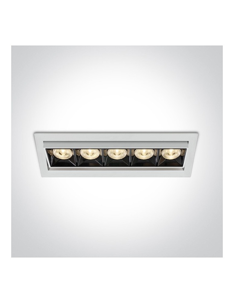 Flush-mounted lamps - pendants - One Light LED recessed x5 Rodi 51506B/W/W - product kolory-swiatla.pl 1