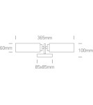 Bathroom wall lamps - One Light double bathroom wall lamp Anavra 2 60106A/C IP44 - product 2