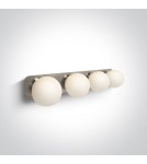 Bathroom wall lamps - One Light bathroom wall lamp spheres Plesio 4 60107D/C IP44 - product 1