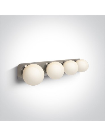 One Light bathroom wall lamp spheres Plesio 4 60107D/C IP44