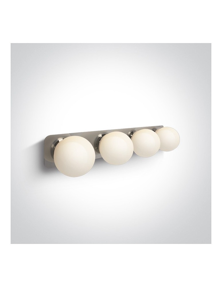 Bathroom wall lamps - One Light bathroom wall lamp spheres Plesio 4 60107D/C IP44 - product kolory-swiatla.pl 1