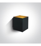 Minimalist wall lamps - One Light black cube wall lamp Trikorifo 6017A/B - product 1