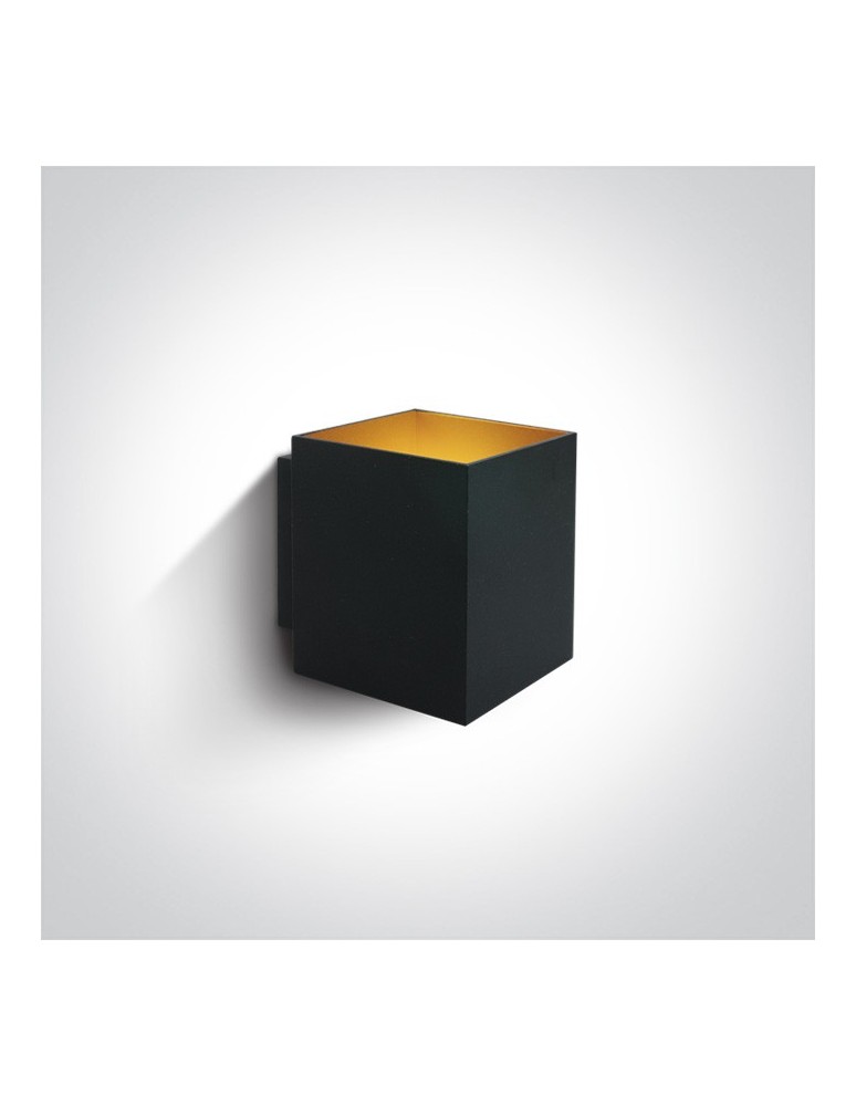 Minimalist wall lamps - One Light black cube wall lamp Trikorifo 6017A/B - product kolory-swiatla.pl 1