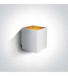 Minimalist wall lamps - One Light wall lamp white cube Trikorifo 6017A/W - product 1