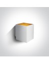 One Light wall lamp white cube Trikorifo 6017A/W